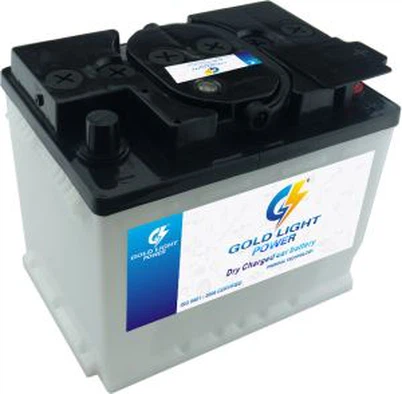 12v 55ah DIN automobiļu svina skābes sausi uzlādēts ārējais uzglabāšanas akumulators